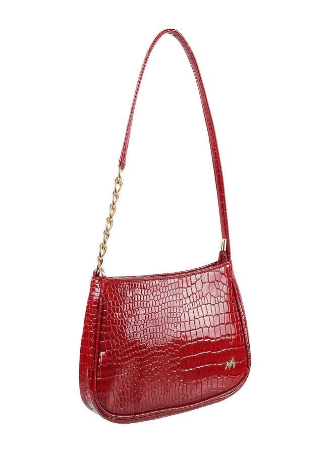 Metro Women Shoulder Bag Red (66-7631) - Image 5